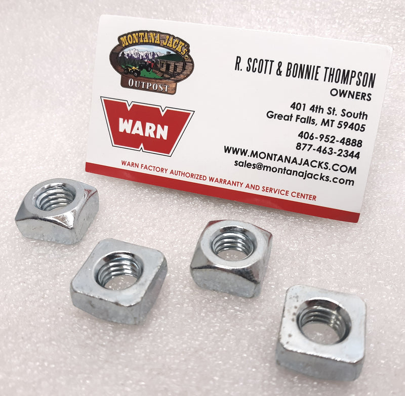 WARN 98278  Square Nut for M8274 Truck Winch- 4 Pack - 7/16-14