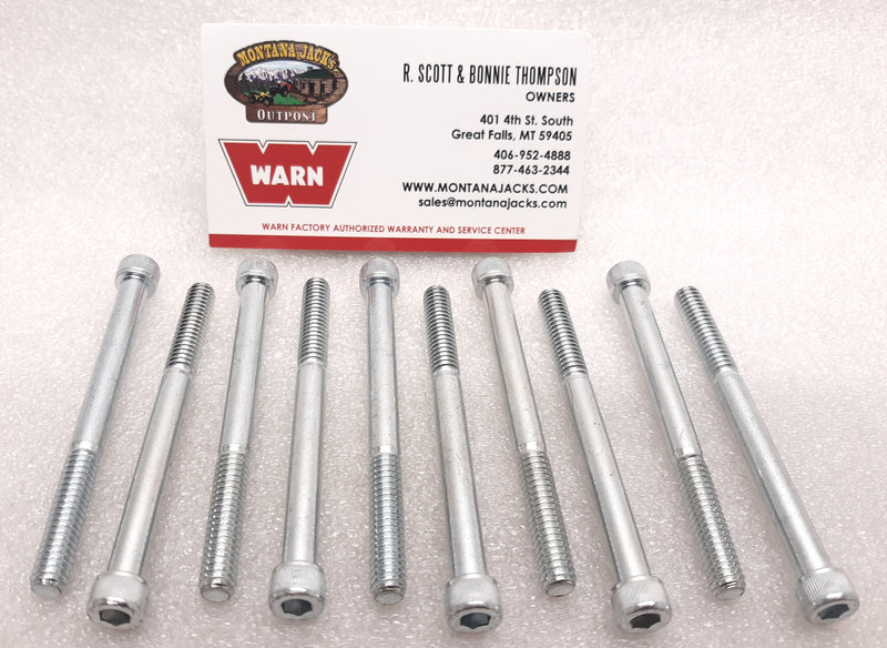WARN 98350 Pack of 10 #15603 Gear Housing Screws 1/4-20 x 3