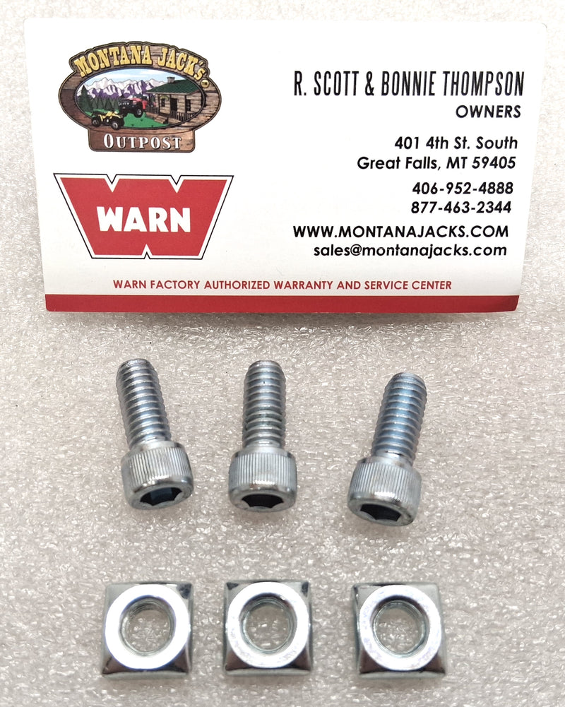 WARN 98484 Cap Screw for M8274-50, 3 Pack, Replaces old number 3962