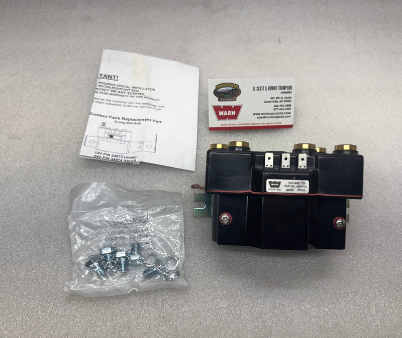 SCRATCH/DENT WARN 34969 Hoist Contactor, 12 volt, for DC2000, DC3000, DC4000