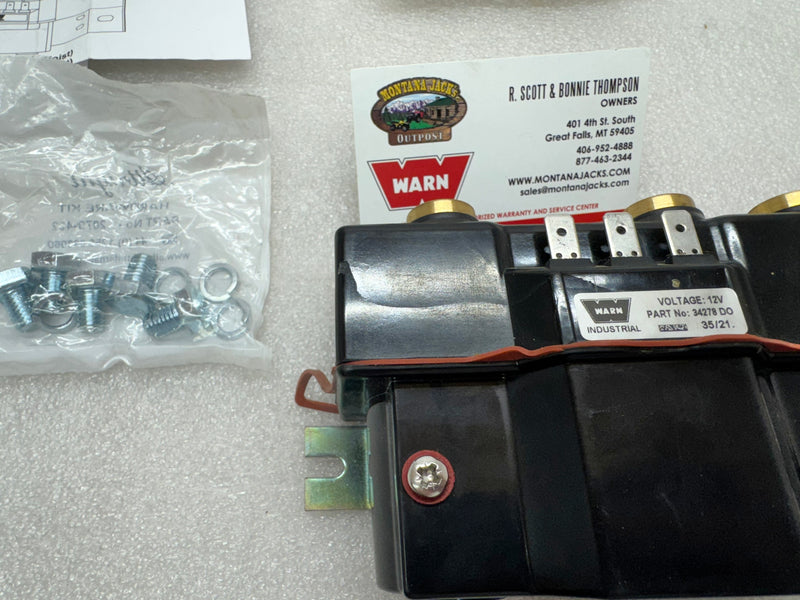 SCRATCH/DENT WARN 34969 Hoist Contactor, 12 volt, for DC2000, DC3000, DC4000