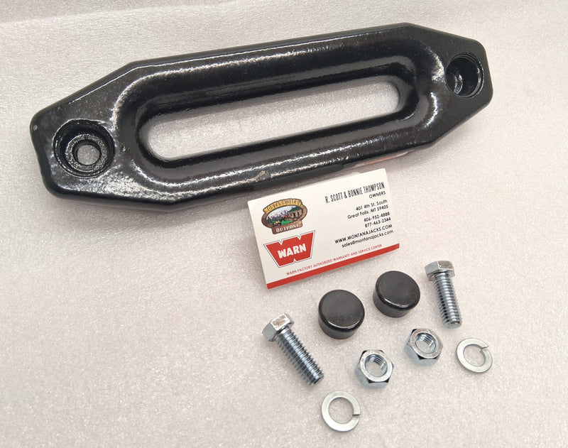 SCRATCH/DENT WARN 73850 Hawse Fairlead with bolts, for winches 6,000 lbs and up, Cast Iron