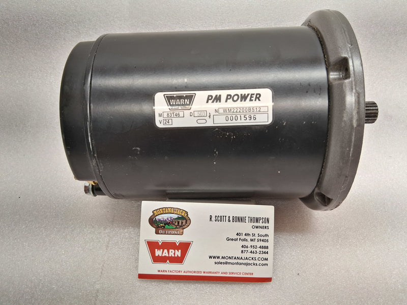SCRATCH/DENT Warn 85480 Hoist Motor, Splined, 24 Volt, for DC2000-LF, DC2500-LF