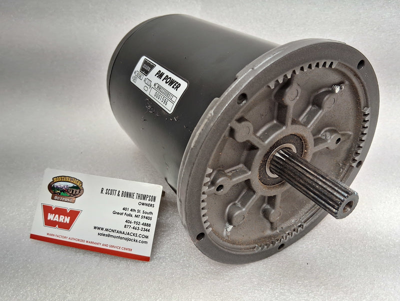 SCRATCH/DENT Warn 85480 Hoist Motor, Splined, 24 Volt, for DC2000-LF, DC2500-LF