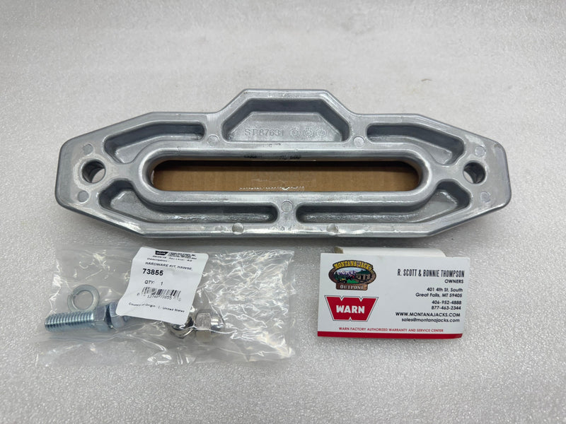 SCRATCH/DENT WARN 87914 Hawse Fairlead, Polished Aluminum for Synthetic Truck/SUV/Jeep Winch