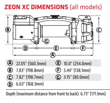 WARN 110512 ZEON XC 12-S Winch w/ Synthetic Rope — Montana Jacks