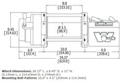 WARN 265072 M12 Winch, 24 volt