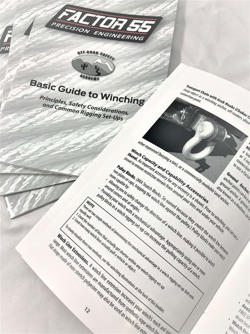 FACTOR 55 10000 Basic Guide To Winching Manual
