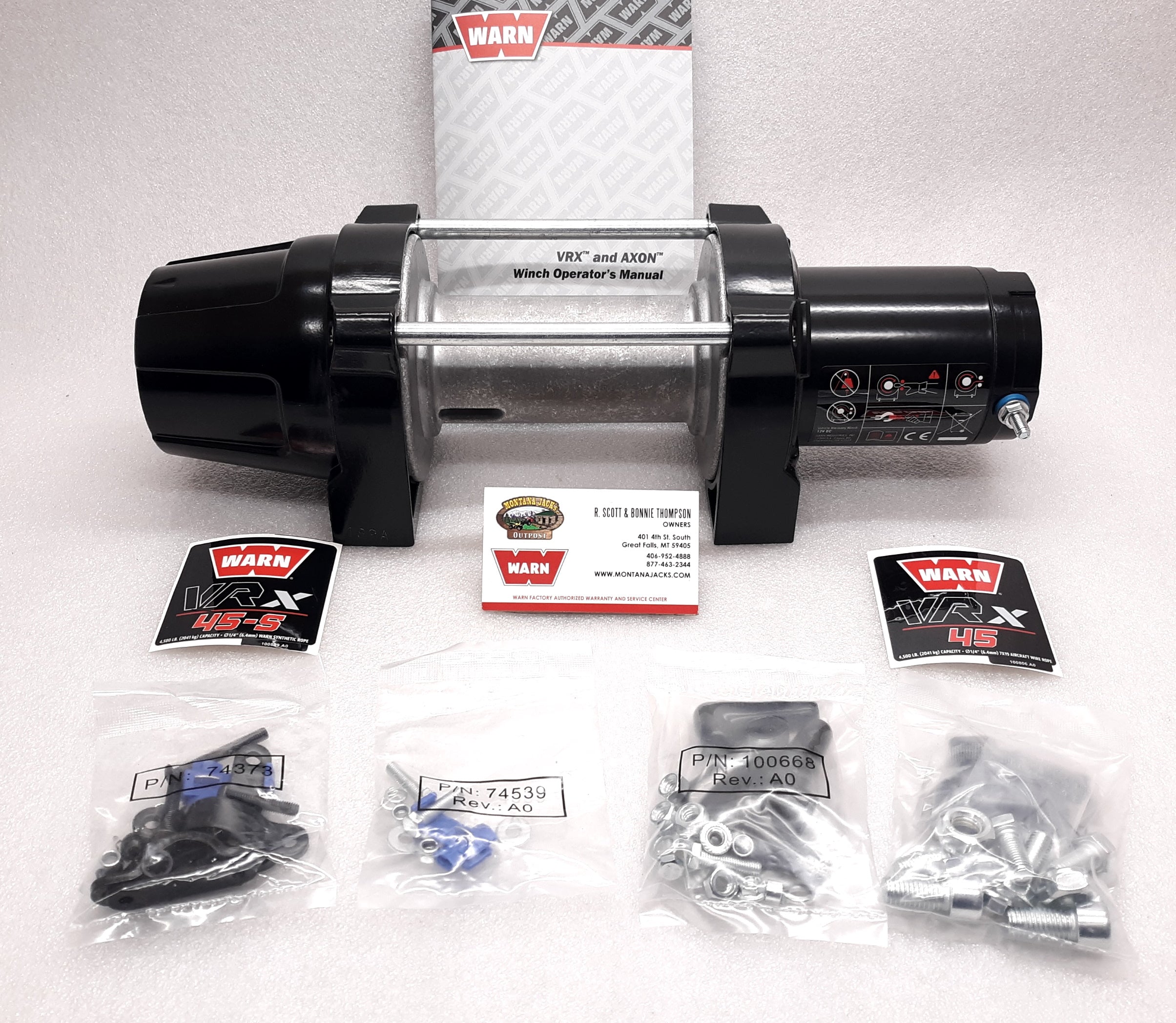 WARN 101044 VRX 45 Replacement Winch (Bare Winch), FREE SHIPPING
