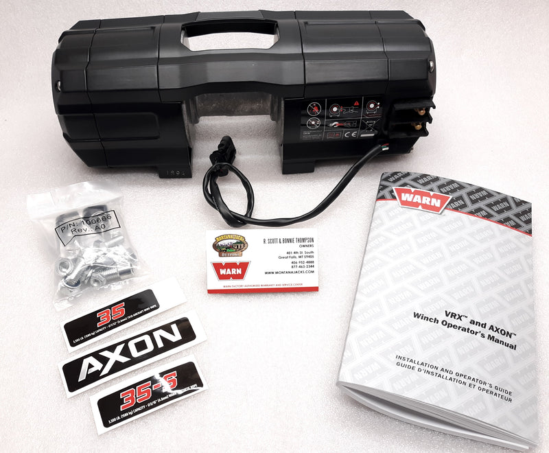 WARN 101134 AXON 35 Replacement Winch (Bare Winch)