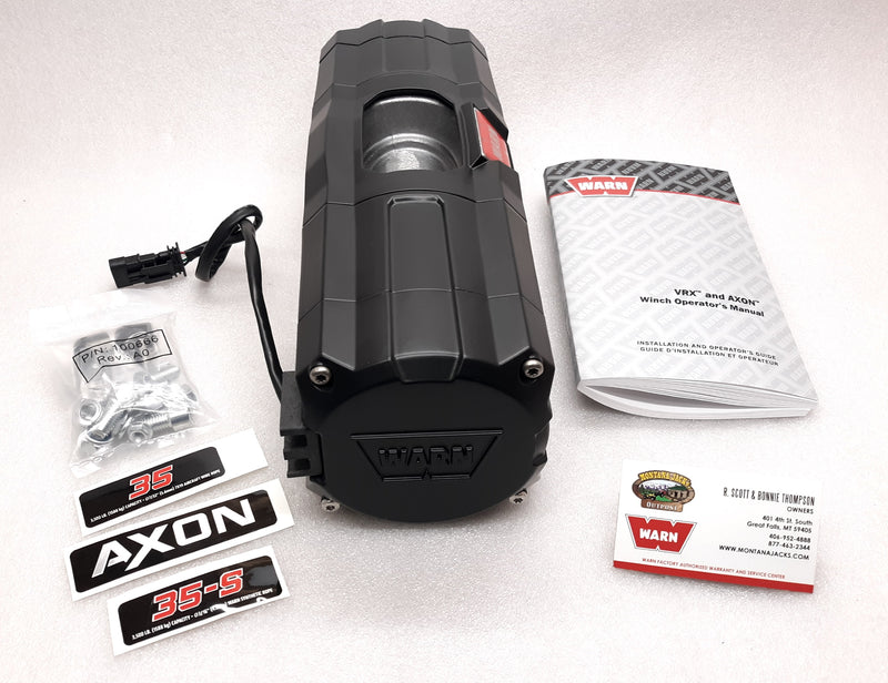 WARN 101134 AXON 35 Replacement Winch (Bare Winch)