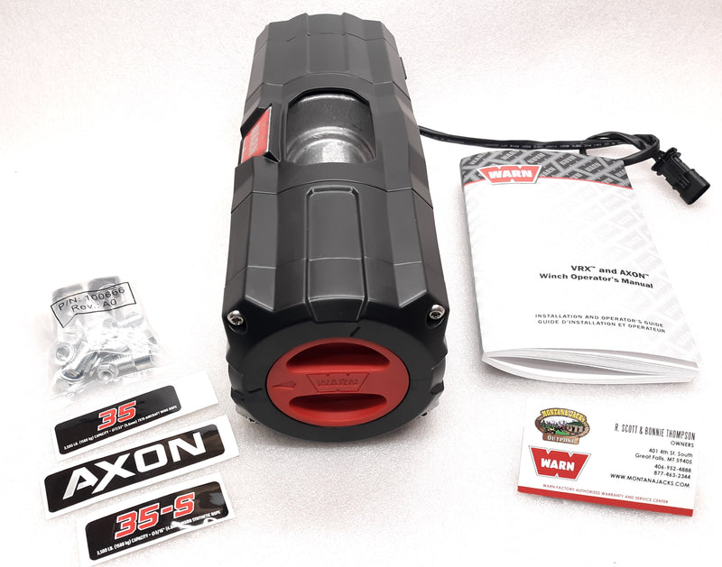 WARN 101134 AXON 35 Replacement Winch (Bare Winch)