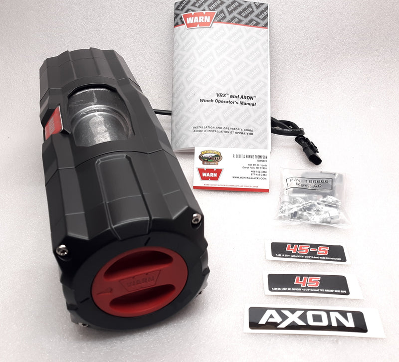 WARN 101144 AXON 45 Replacement Winch (Bare Winch)