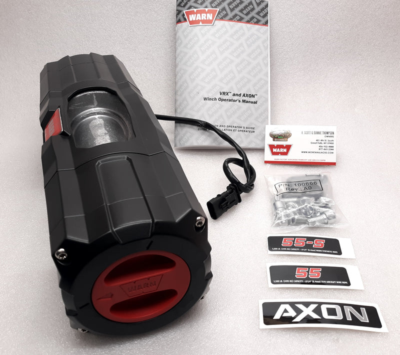 WARN 101154 AXON 55 Replacement Winch (Bare Winch)