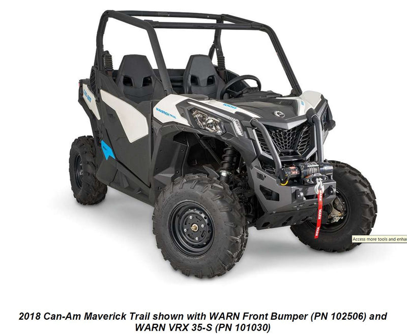 WARN 102506 Bumper / Winch Mount for 17-22 Can-Am Maverick Trail & Sport