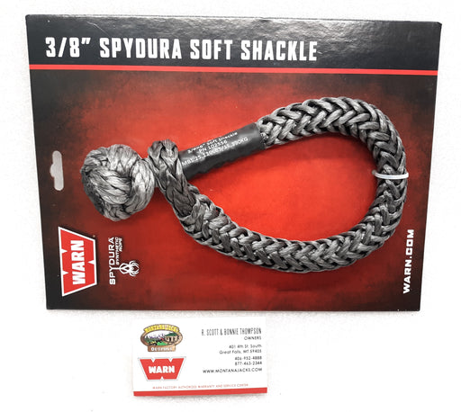 WARN 102556 Spydura 3/8" Soft Shackle, BLACK