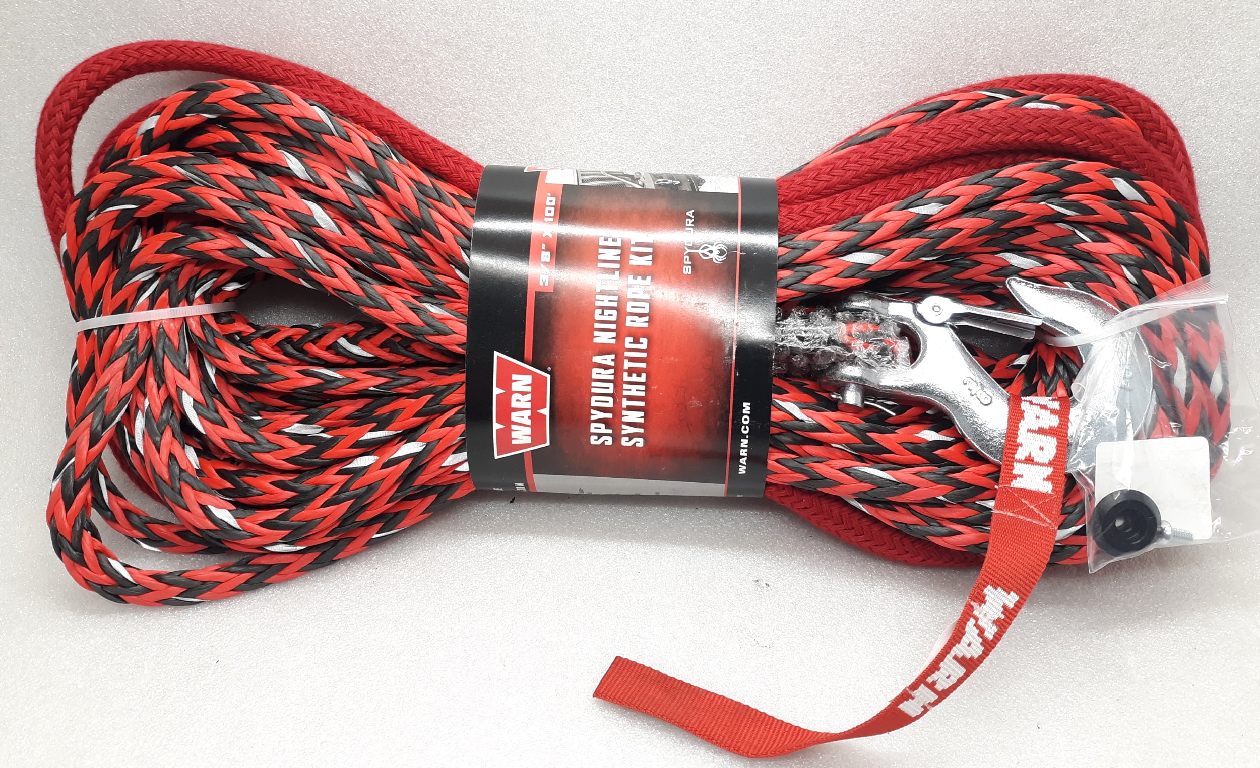 WARN 102558 Spydura Nightline Synthetic Winch Rope, 3/8