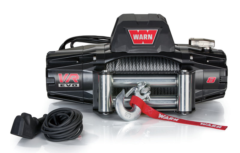 WARN 103250 VR EVO 8 Truck, Jeep, SUV Winch, 8,000 lb, Steel Rope