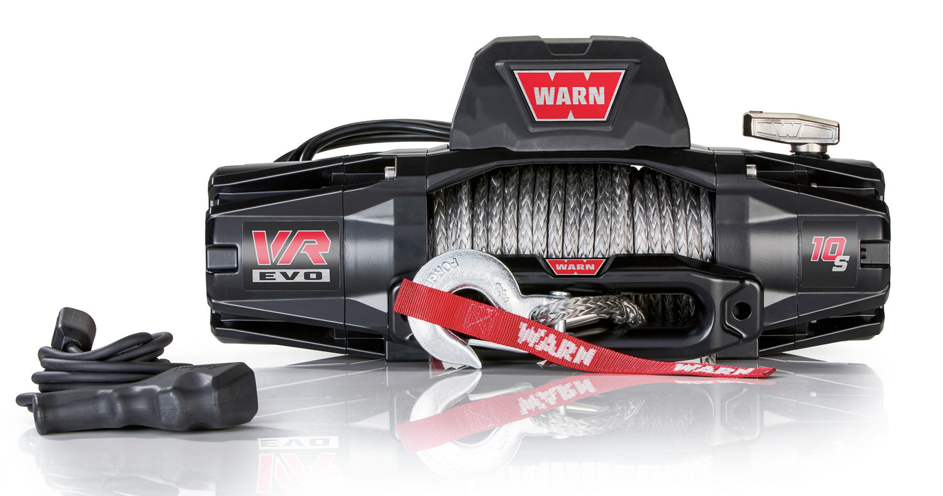 WARN 103253 VR EVO 10-S Truck, Jeep, SUV Winch, 10,000 lb, Synthetic Rope
