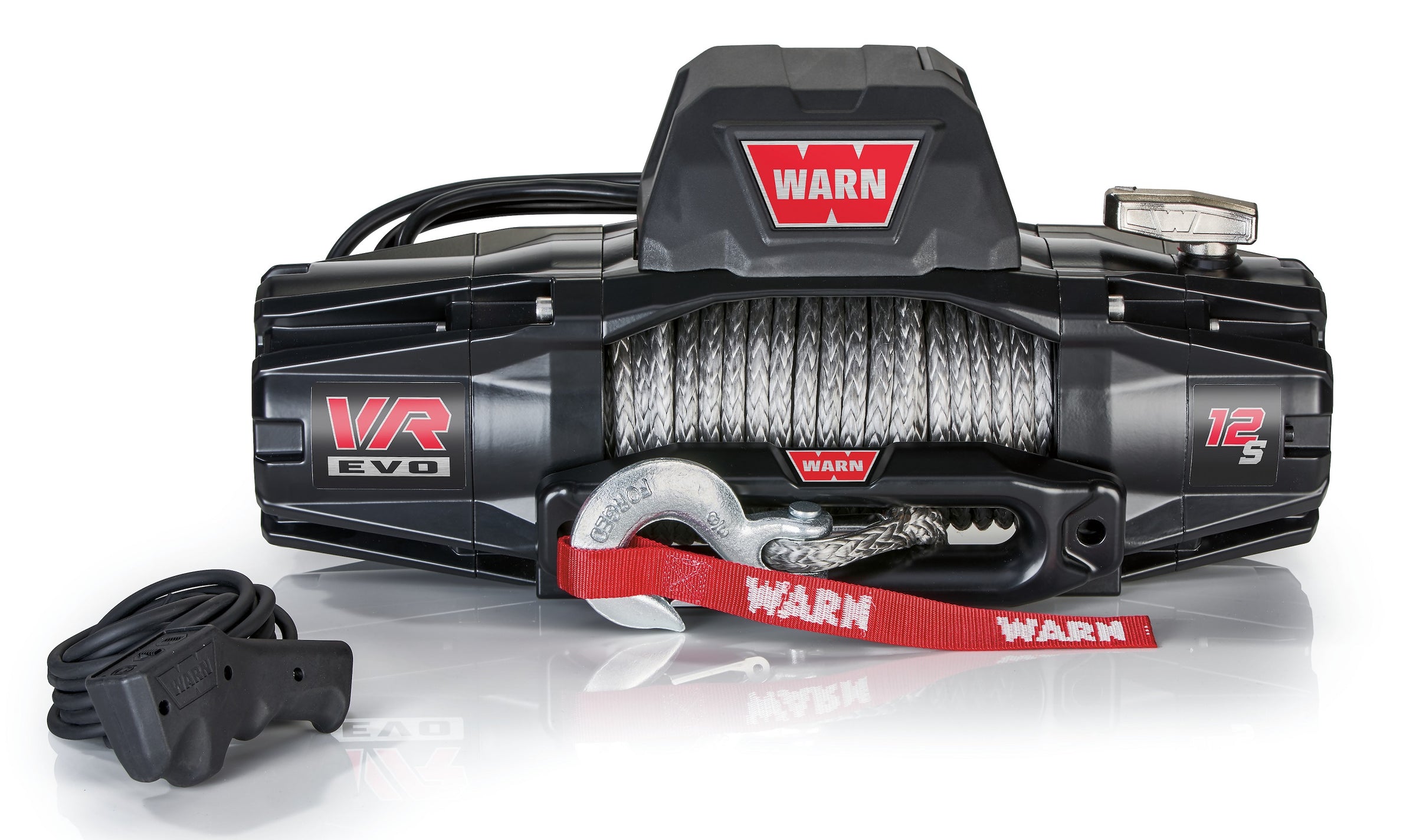 WARN 103255 VR EVO 12-S Truck, Jeep, SUV Winch, 12,000 lb, Synthetic R ...