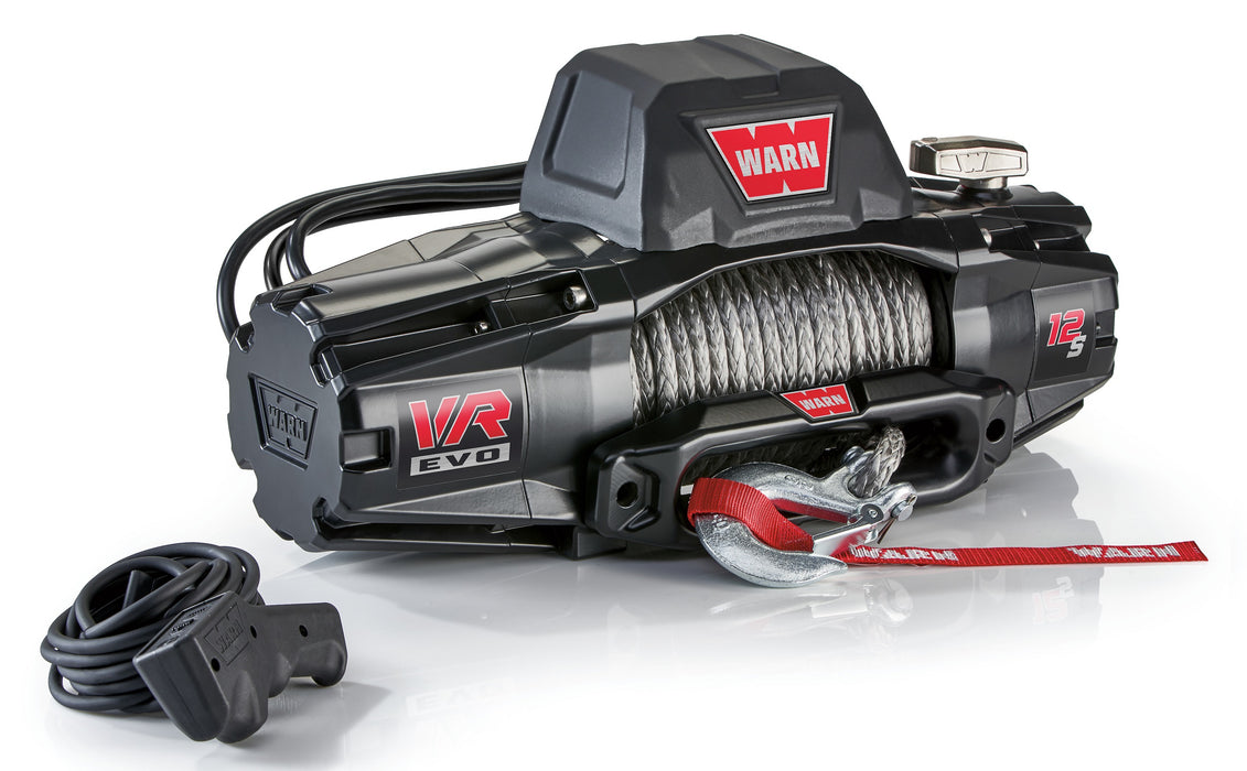 WARN 103255 VR EVO 12-S Truck, Jeep, SUV Winch, 12,000 lb, Synthetic Rope