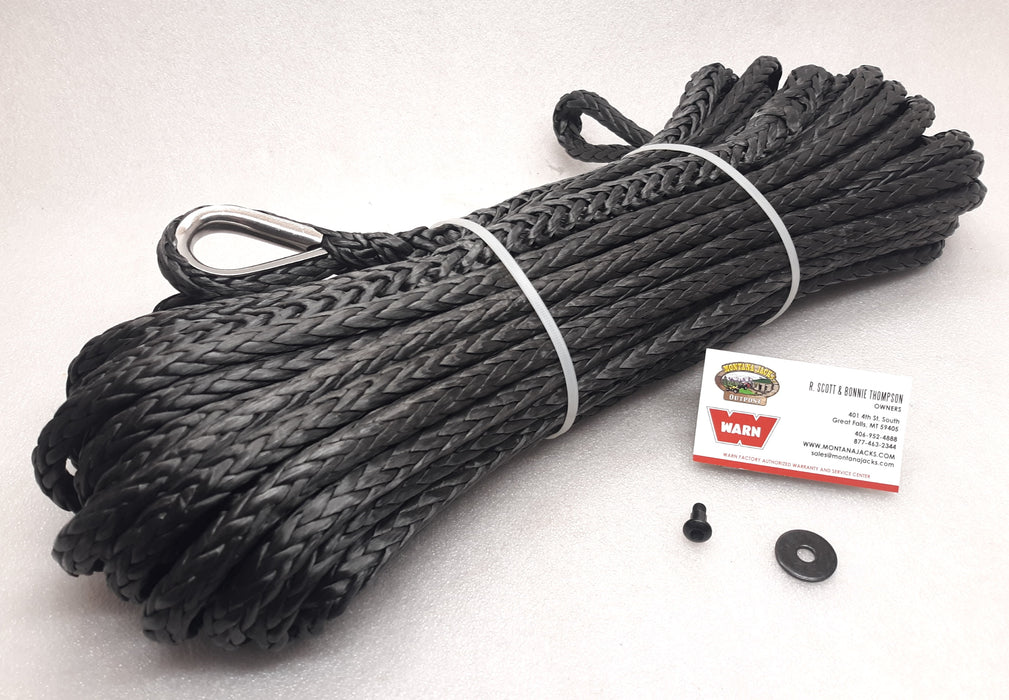 WARN 104232 Synthetic Rope Kit for EVO Winches, 3/8" x 90'