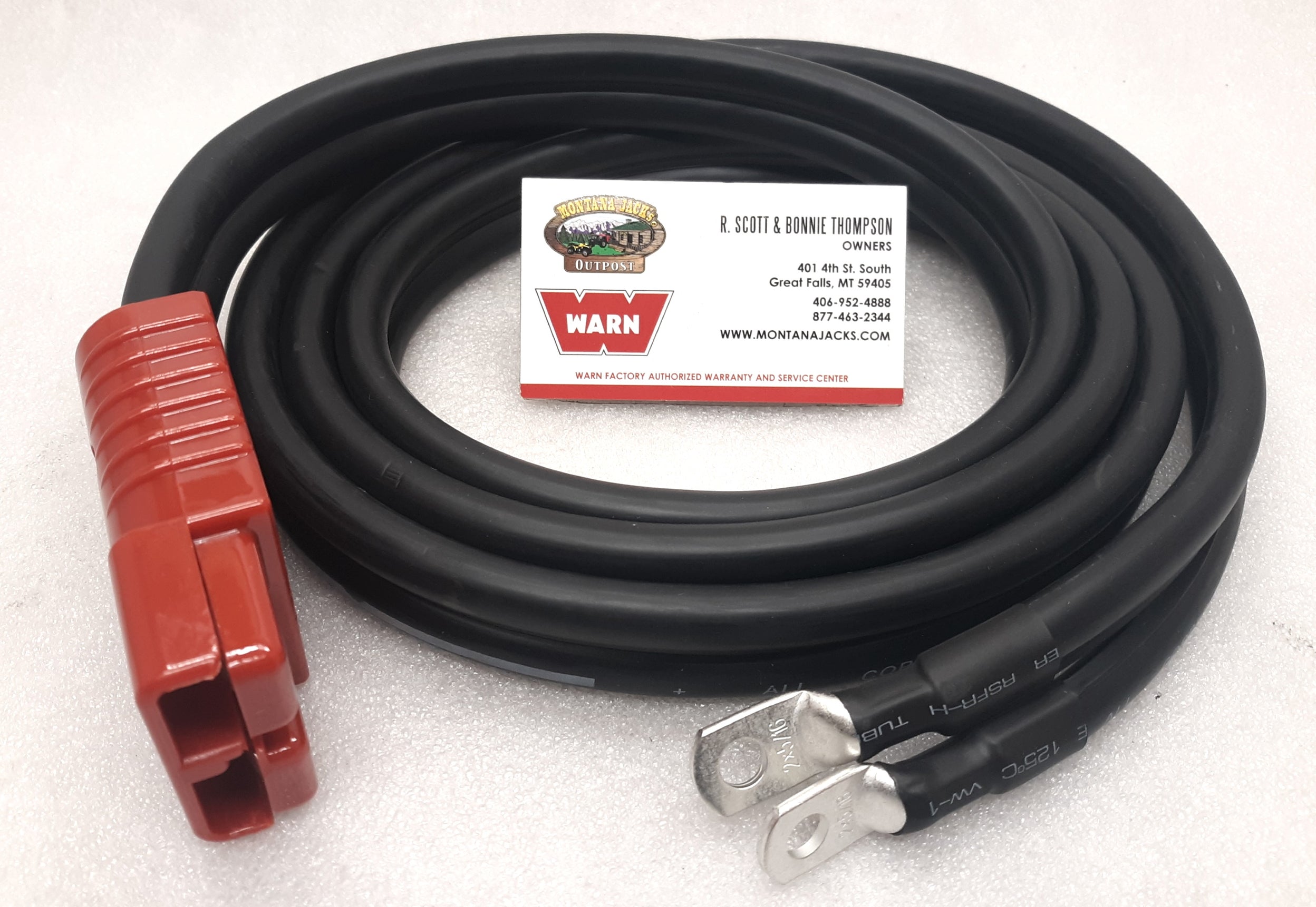 WARN 26405 Quick Connect Power Cable 90" 2 gauge for Front of vehicle