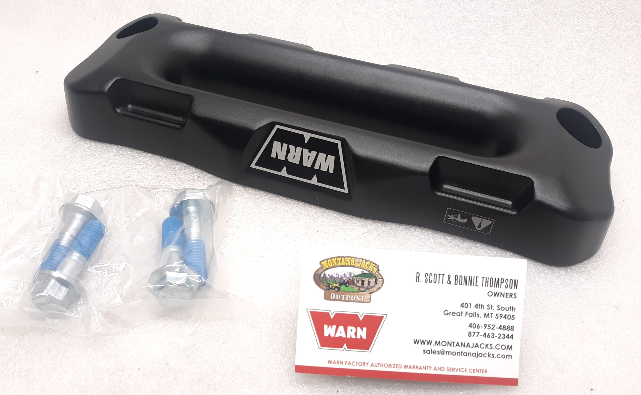WARN 106880 Hawse Fairlead, Offset, Black, FREE SHIPPING