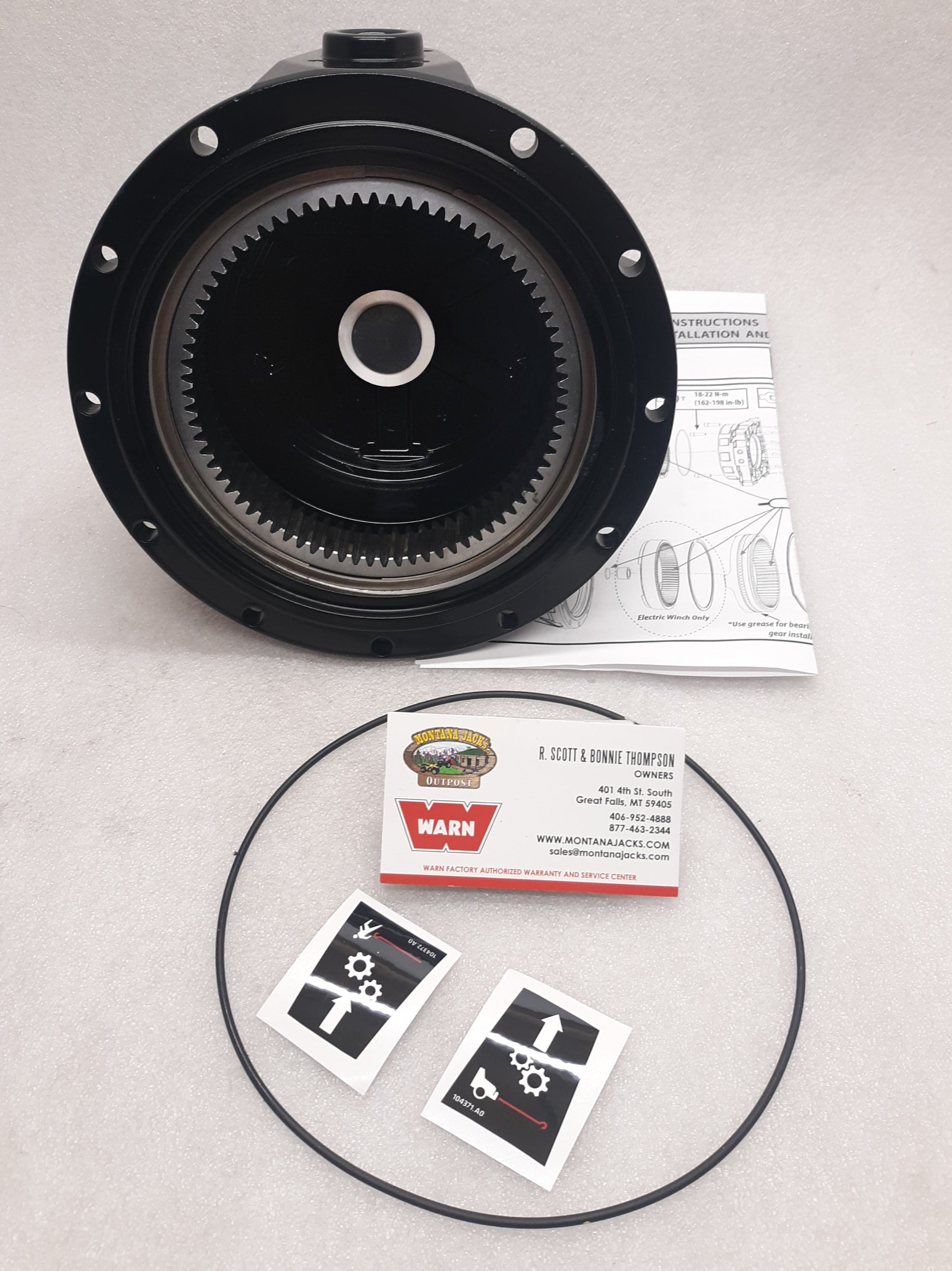 WARN 107026 Gear End Housing for G2 Industrial Winch, Hydraulic