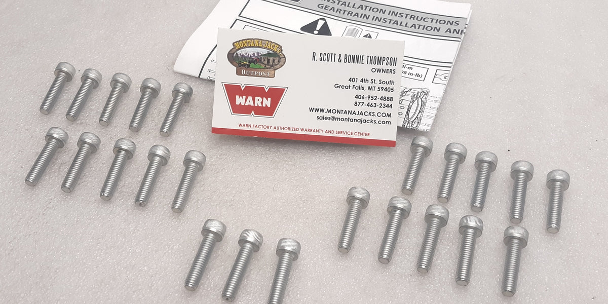 WARN 107032 Gear Housing Bolt Kit for G2 Industrial Winch