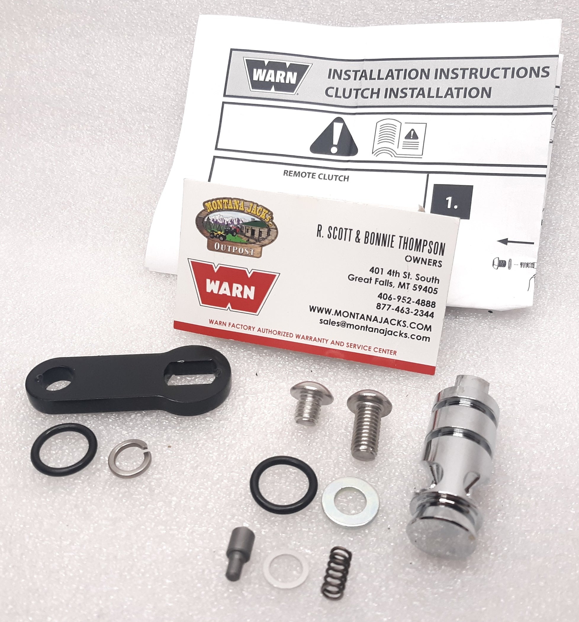 WARN 107037 Remote Clutch Lever Kit for G2 Industrial Winches — Montana