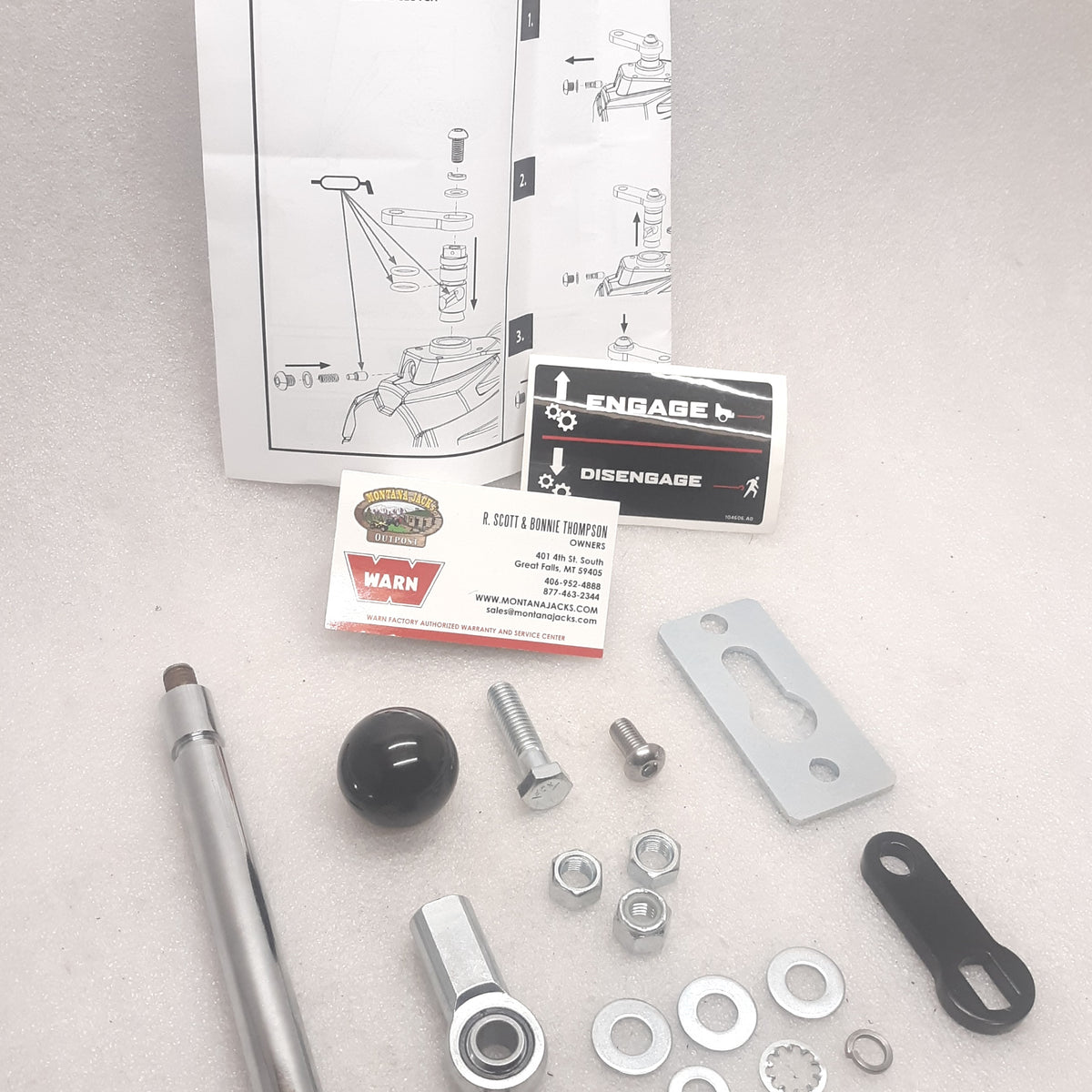 WARN 107040 Mechanical Remote Clutch Kit for G2 Winches — Montana