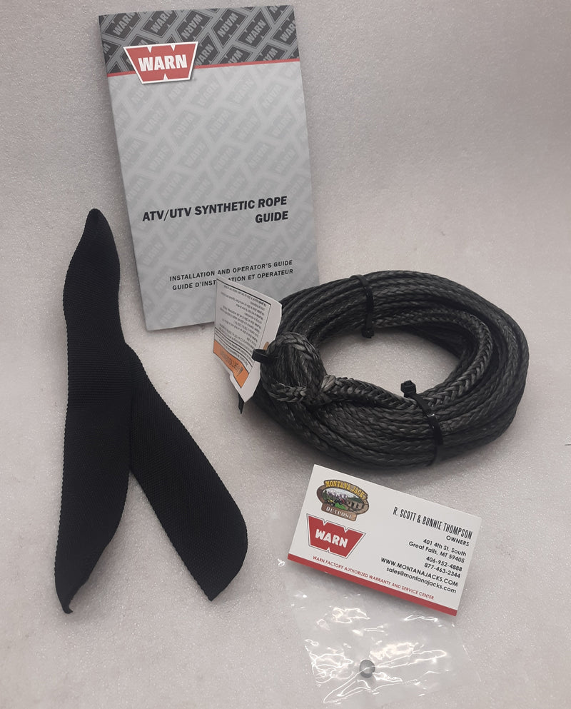 WARN 107489 Synthetic Winch Rope Service Kit 3/16" X 50'