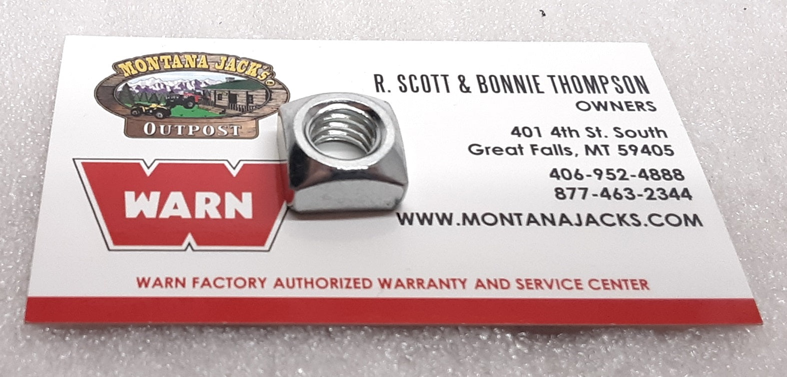 WARN 98276 Square Nut (4 Pack) 3/8-16, for most WARN Mid-Frame