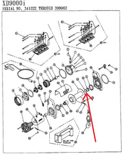 WARN 13827 Midrange Retaining Ring, EARLY XD9000i Winches