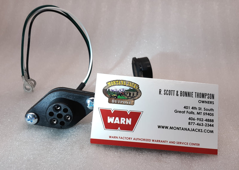 WARN 16296 Winch Remote Control Socket,  3 Wire, 12 volt,