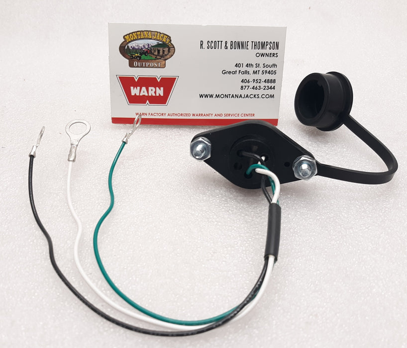 WARN 16296 Winch Remote Control Socket,  3 Wire, 12 volt, for WARN Truck Winches