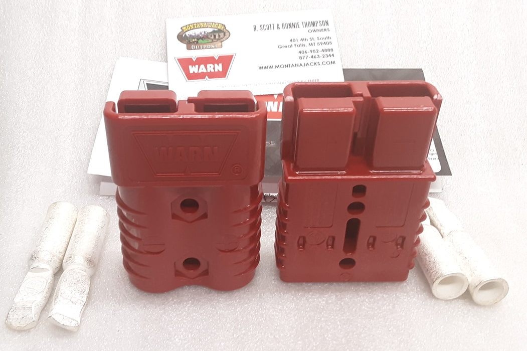 WARN 22680 Quick Connect Plugs, 175 amp for 2-4 ga. Cable, One Pair