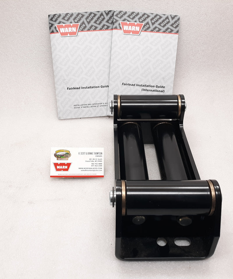 WARN 24335 Roller Fairlead, BLACK, for ZEON, VR, XD, & Others