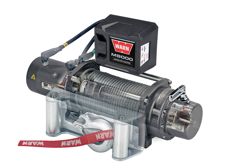 WARN 26502 M8 12V Truck/SUV Winch, 8000 lbs., Lifetime Warranty!
