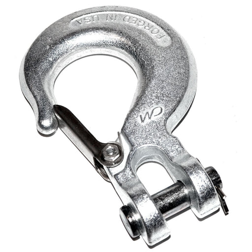 WARN 28626 Winch Hook, 1/2" Clevis type w/Latch for Winches up to 16,500 lbs.