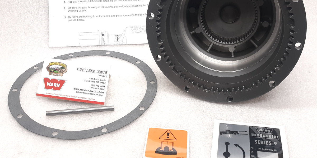 WARN 31676 Winch Gear Housing for Series 9 Industrial, FREE
