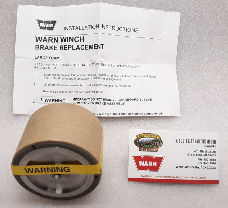 WARN 32456 Large Piloted Brake Assembly for 16.5ti, M12, M15, DC2500 & others