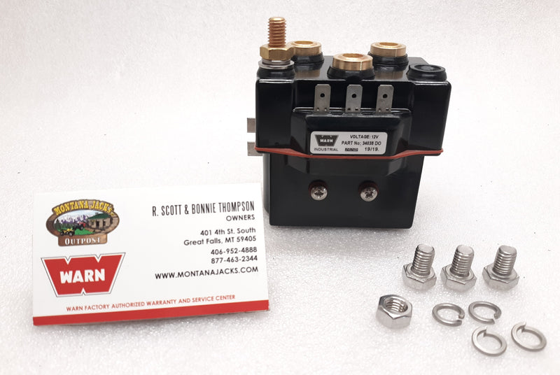 WARN 34440 Hoist Contactor 12v for DC1600LF, DC2000MF, DC2000LF, DC2500LF