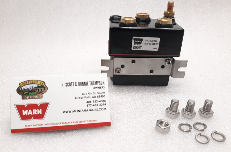 WARN 34440 Hoist Contactor 12v for DC1600LF, DC2000MF, DC2000LF, DC2500LF