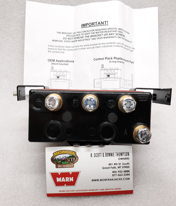 WARN 34978 Contactor for Series Industrial Winch, 24 volt, with bracket