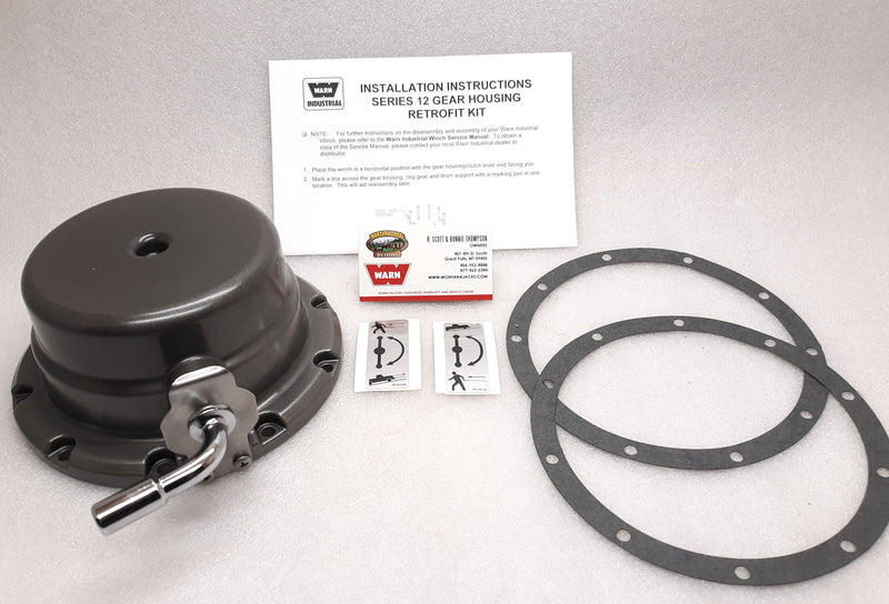 WARN 34988 Gear End Housing, Loaded CW Rotations for Industrial Winch