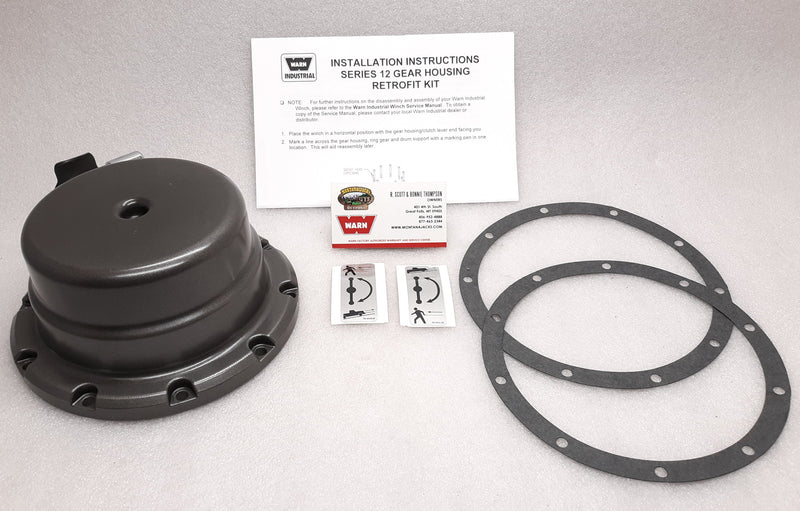 WARN 34988 Gear End Housing, Loaded CW Rotations for Industrial Winch