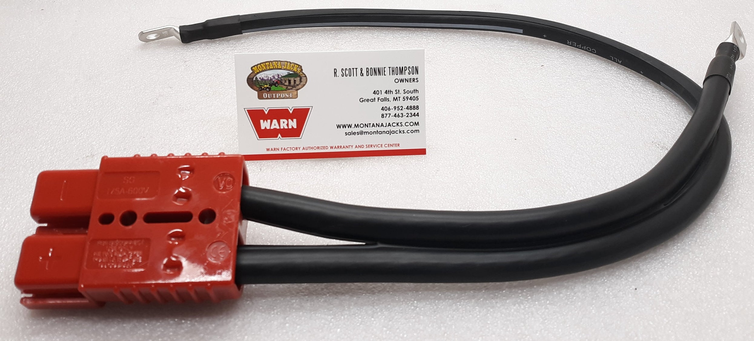 WARN 36080 Quick Connect Power Cable 28" 2 gauge, for connection to Wi