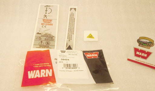 WARN 38424 Decal Label Kit for M12000 Truck Winch